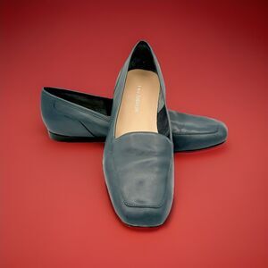 Enzo Angiolini Liberty Navy Leather Slip On Loafers Flats size 9N